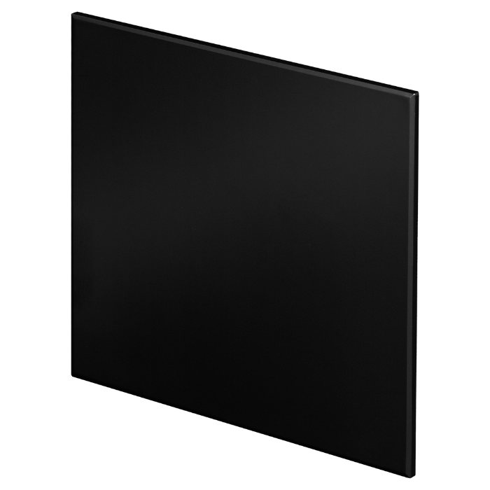 Whisper Design Ventilatierooster Vierkant (afvoer & Toevoer) Ø100mm - Vlak Kunststof - Mat Zwart