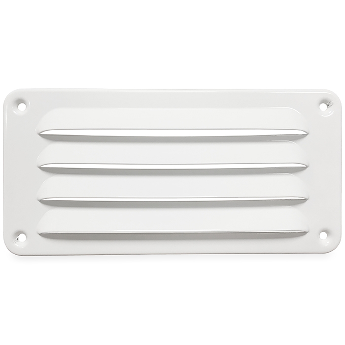 Aluminium Schoepenrooster Opbouw 180 X 90mm - Wit (1-1809w)