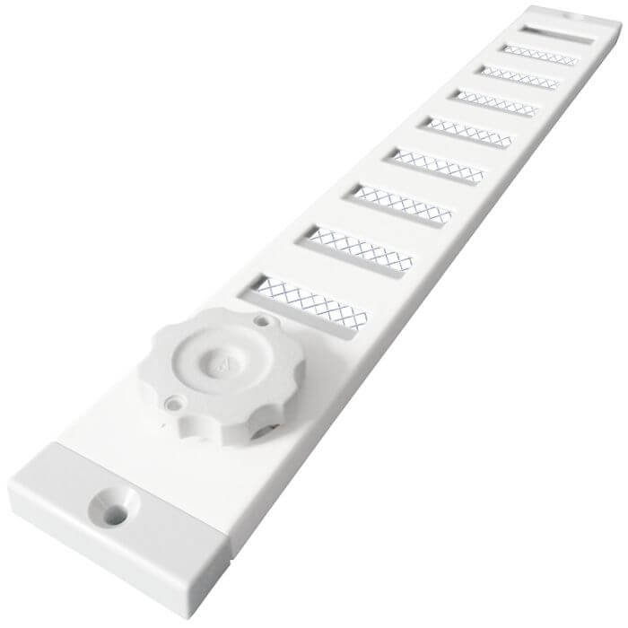 Schuifrooster Vta-741 (opbouw) - Afsluitbaar - Maatwerk Ventima