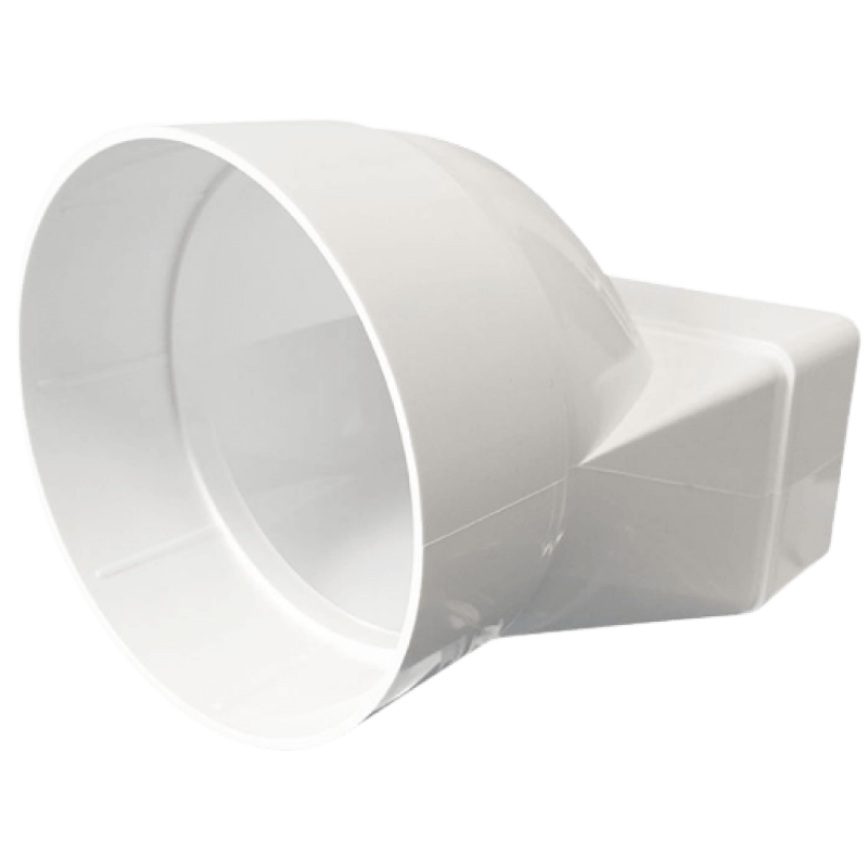 Kunststof Verloop 110 X 55mm Naar Ø 100mm - Asymmetrisch
