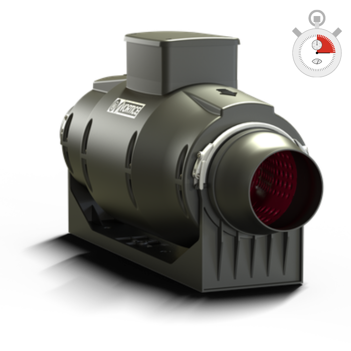 Vortice Buisventilator Lineo 100t &apos;quiet&apos; - Aansluiting 100mm - 3 Standen Met Nalooptimer