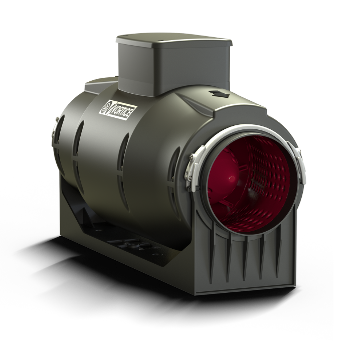 Vortice Buisventilator Lineo 125 &apos;quiet&apos; - Aansluiting 125mm- 3 Standen Aan/uit