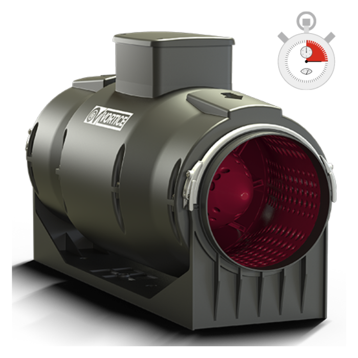 Vortice Buisventilator Lineo 200t &apos;quiet&apos; - Aansluiting 200mm - 3 Standen Met Nalooptimer