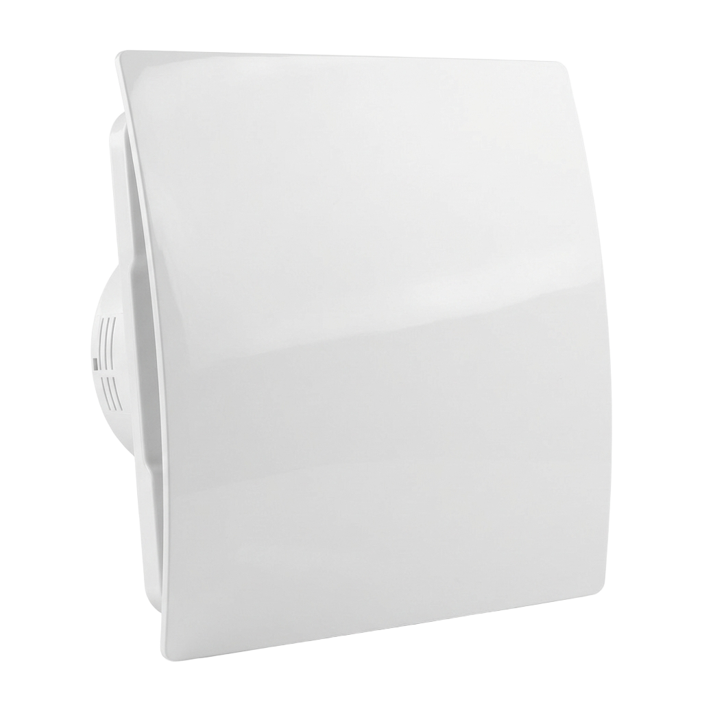 Whisper Pro-design Badkamerventilator - Ø125mm - Met Nalooptimer + Vochtsensor - Gebogen K
