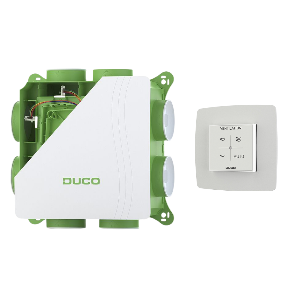 Ducobox Silent 2.0 All-in-one Bd - 400 M3/h - Met Vochtsensor En Afstandsbediening Rf (0000-7030)