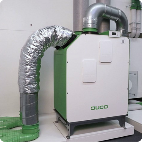 Balansventilatie met warmteterugwinning (WTW-unit)