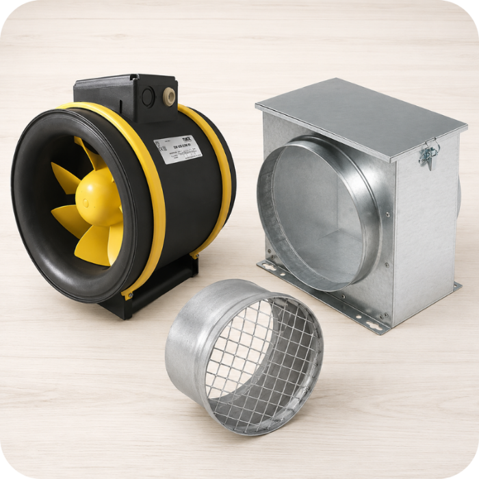 Barbecue ventilatiekanaal